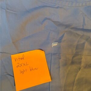Fabletics women’s scrubs, 2XL, vital one pocket scrub top